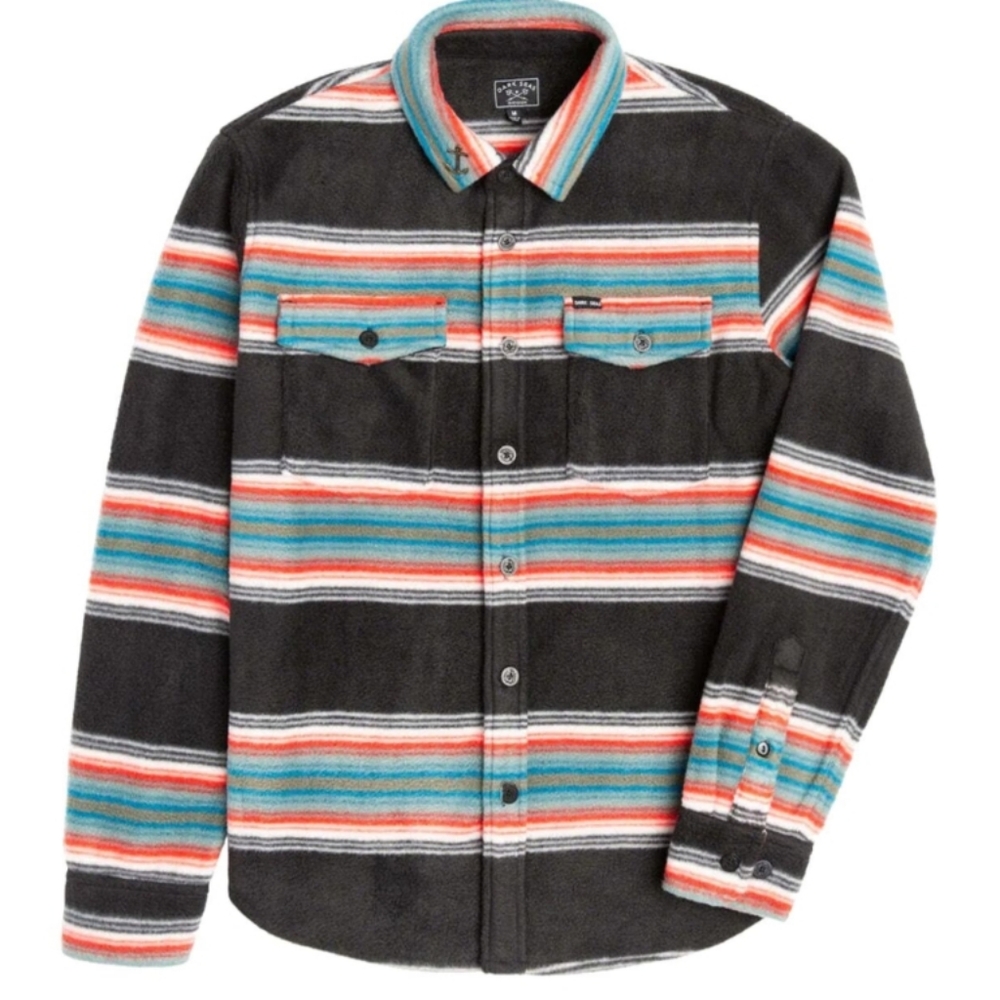 Dark Seas Zulu Fleece Shirt Button Down Overshirt NWT